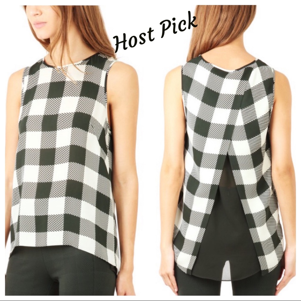 🌟HP🌟Rag & Bone Plaid Silk Straight Harper Top